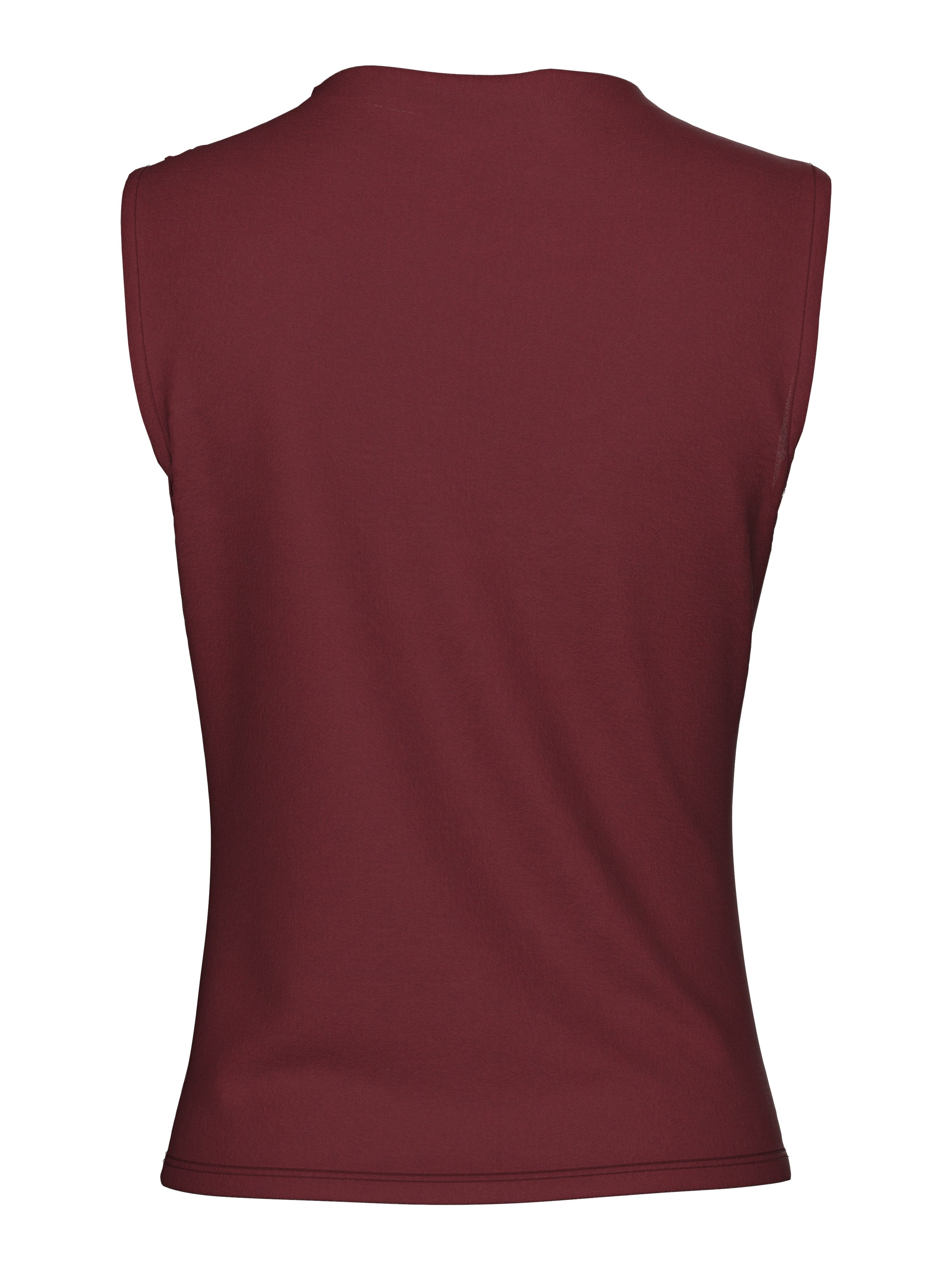 pieces Stehkragenshirt PCMADISON SL DRAPED TOP günstig online kaufen