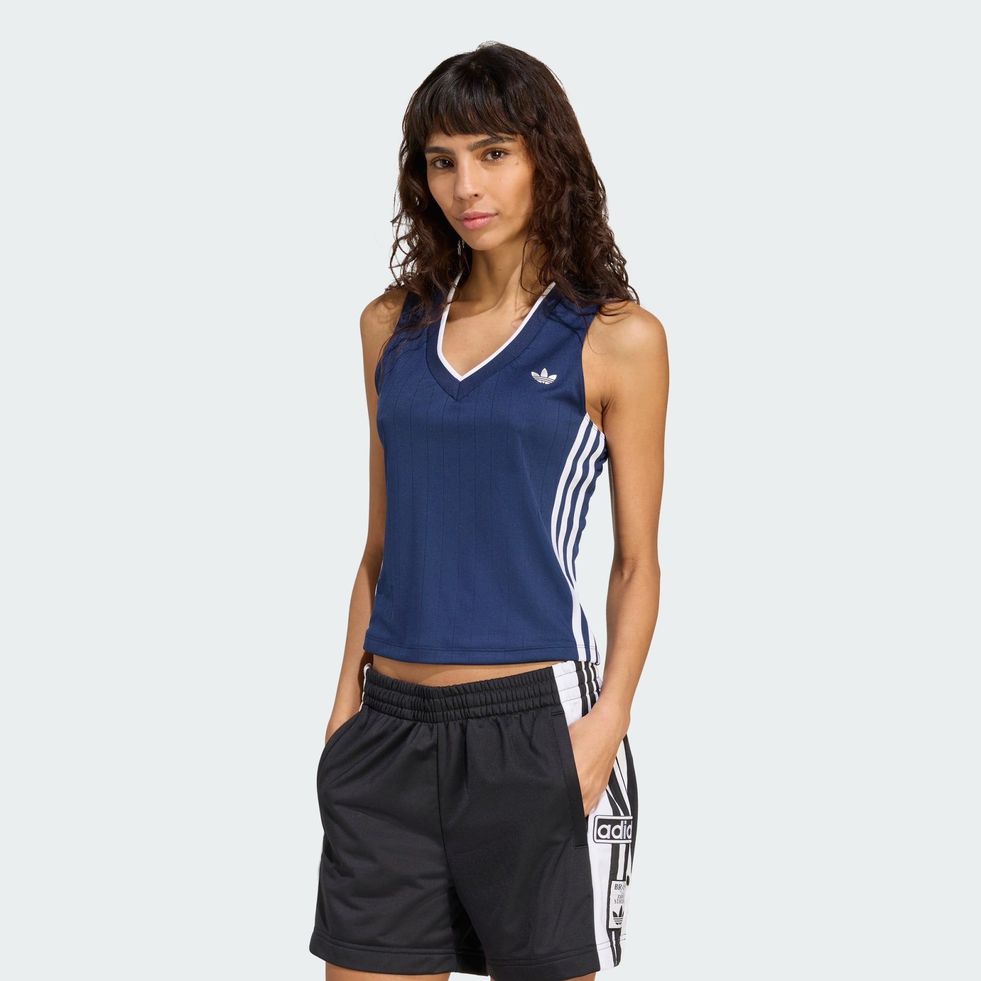 adidas Originals Longtop ADIDAS ORIGINALS V-AUSSCHNITT (1-tlg) günstig online kaufen