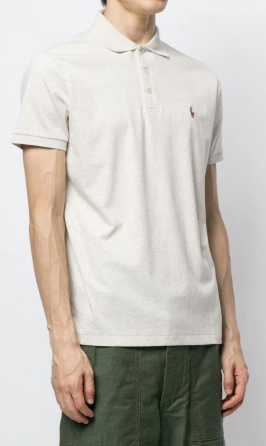 Ralph Lauren Poloshirt Luxury Pima Cotton Polohemd Hemd Custom Slim Fit Weicher Griff, atmungsaktiv, formbeständig