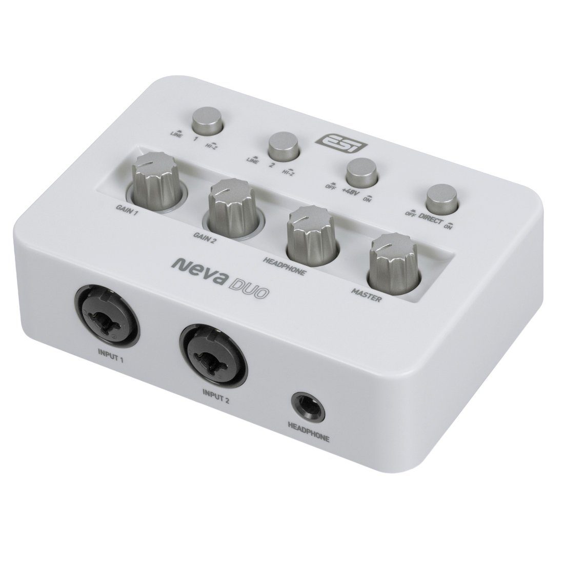 ESI NEVA Duo USB Audio-Interface Digitales Aufnahmegerät