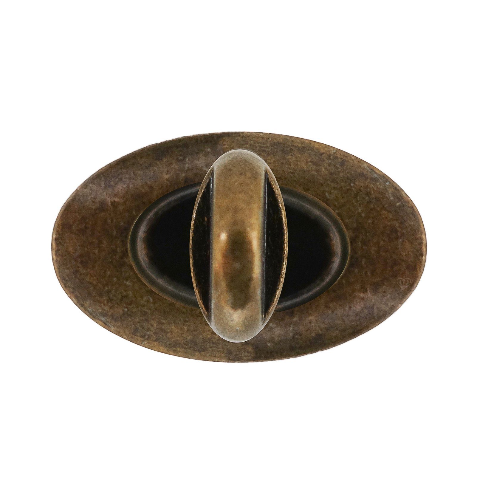 maDDma Set Metall Mappenverschluss Drehverschluss 27x30mm oval Gurtstecker