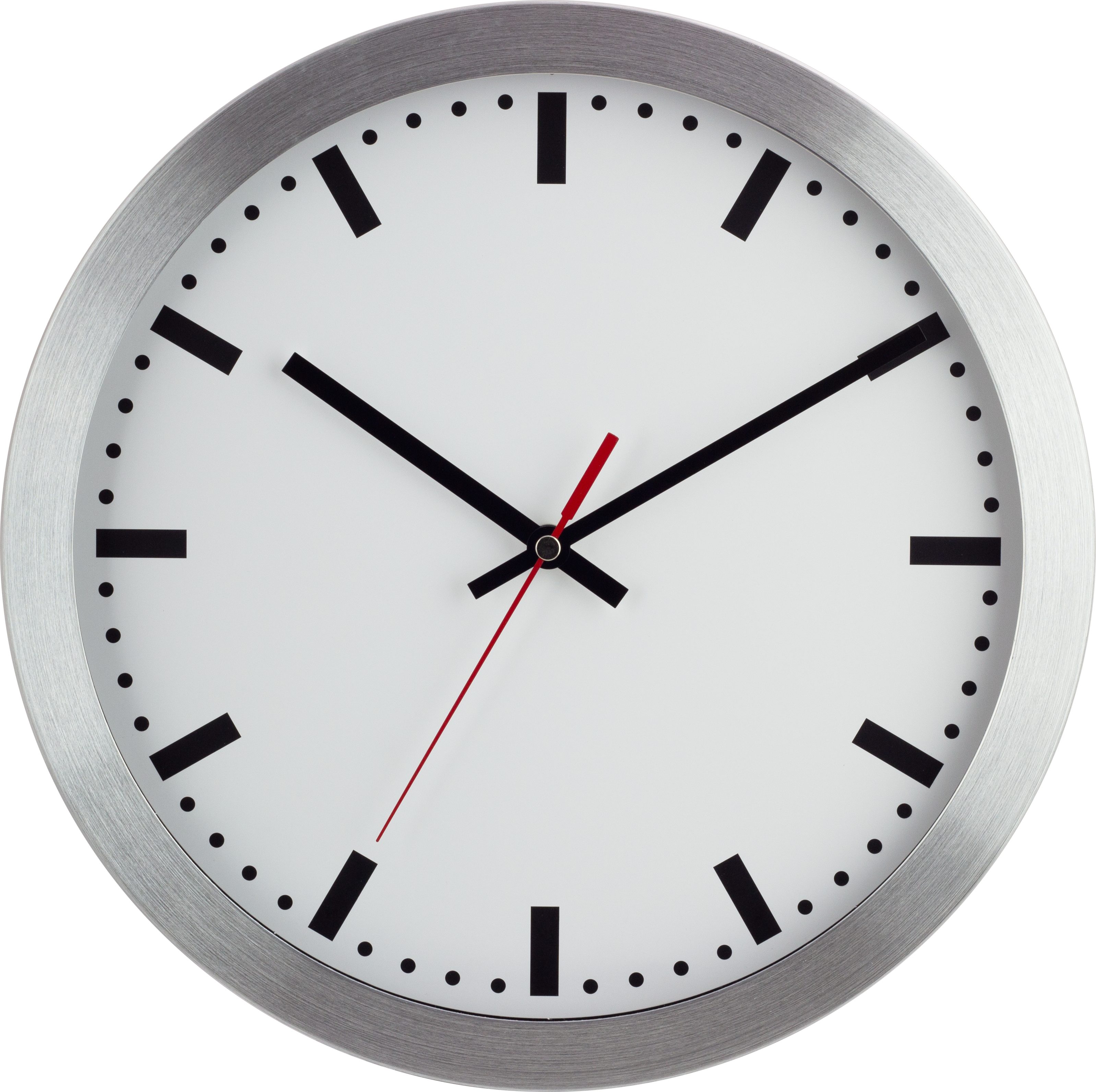 Wanduhr EUROTIME 89001-07 Quarzwanduhr mit schleichender Sekunde