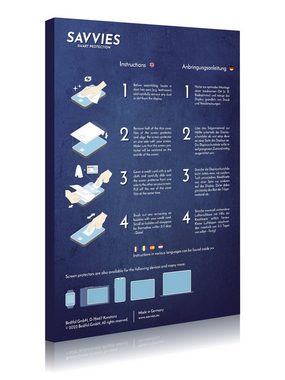 Savvies Schutzfolie für Raspberry Pi Touchscreen 7", Displayschutzfolie, 18 Stück, Folie klar