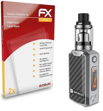 atFoliX Schutzfolie für Vaporesso Tarot Nano, (2 Folien), Entspiegelnd und stoßdämpfend