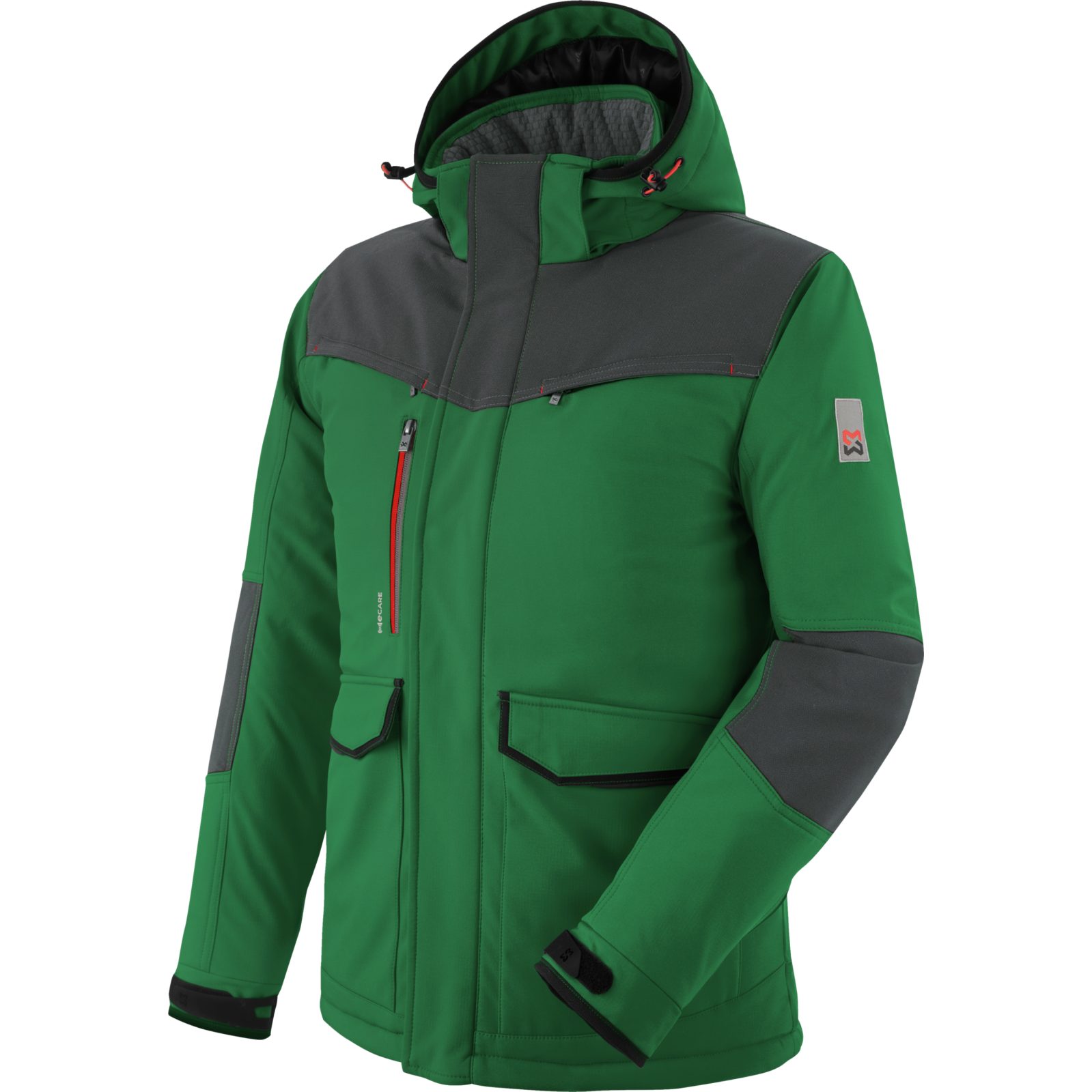 Würth MODYF Softshelljacke Stretch X wasserabweisende & atmungsaktive Arbeitsjacke Moderne Winter Softshelljacke für Handwerker
