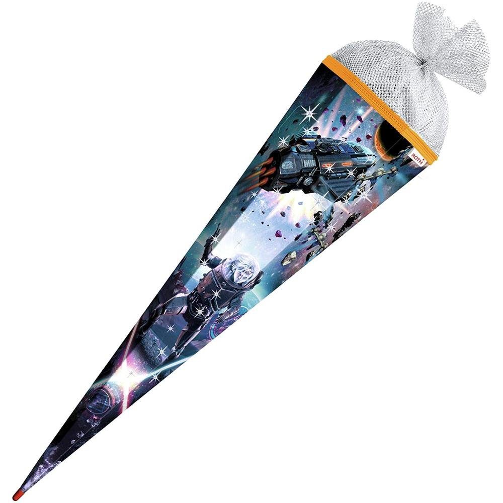 Schultüte Space Astronaut - 85 Cm Zuckertüte Mit Tüllabschluss Für Jungen Zur Einschulung