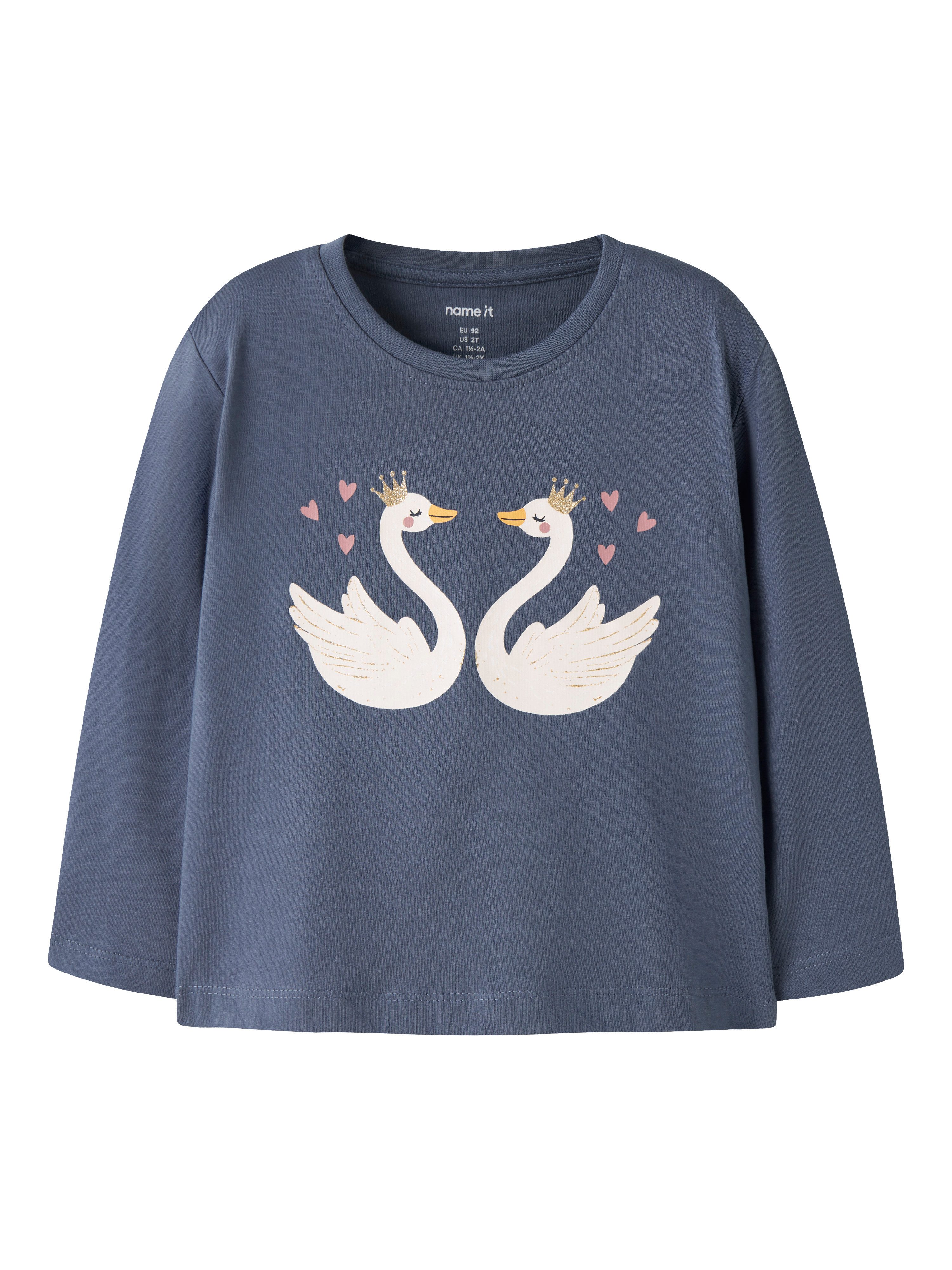 Name It Langarmshirt NMFVEEN LS NREG TOP Baumwolle, regular fit