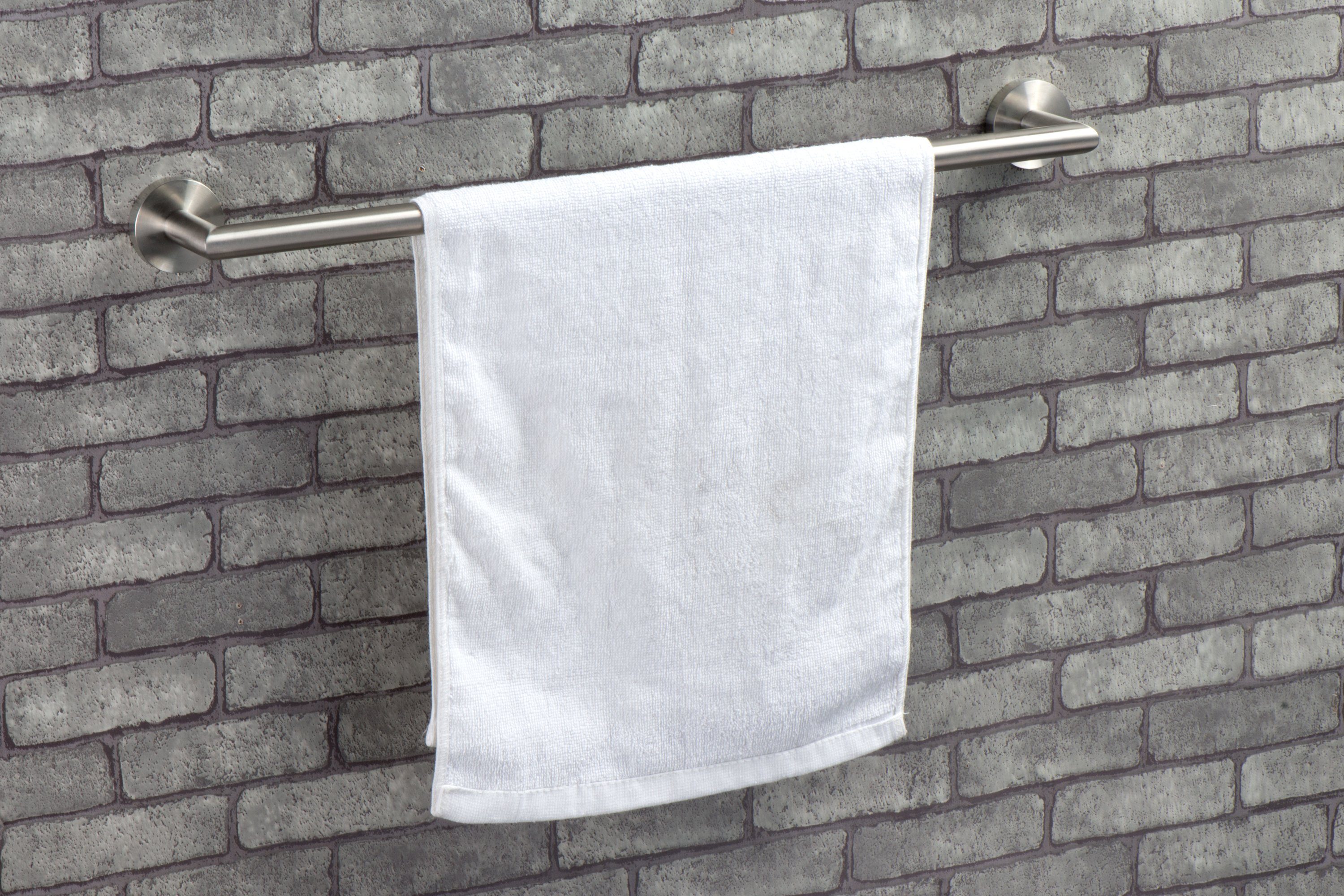 Ambrosya Handtuchhalter Handtuch aus - Handtuchstange Wand, einfache Edelstahl Halter Selbstmontage Badetuchhalter