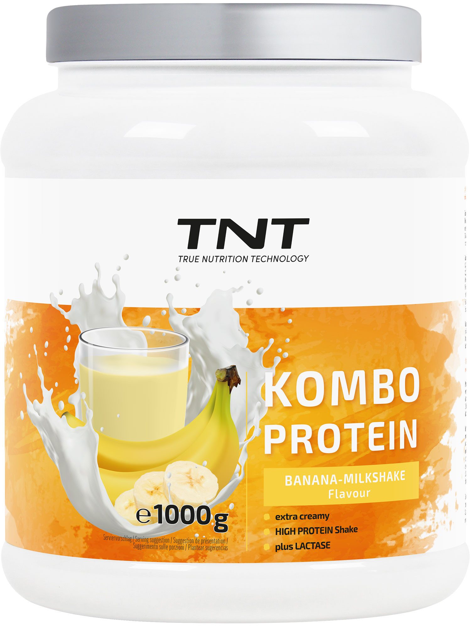TNT (True Nutrition Technology) Kombo Protein - Extra cremige Konsistenz - mit Flohsamenschalenpulver Pulver
