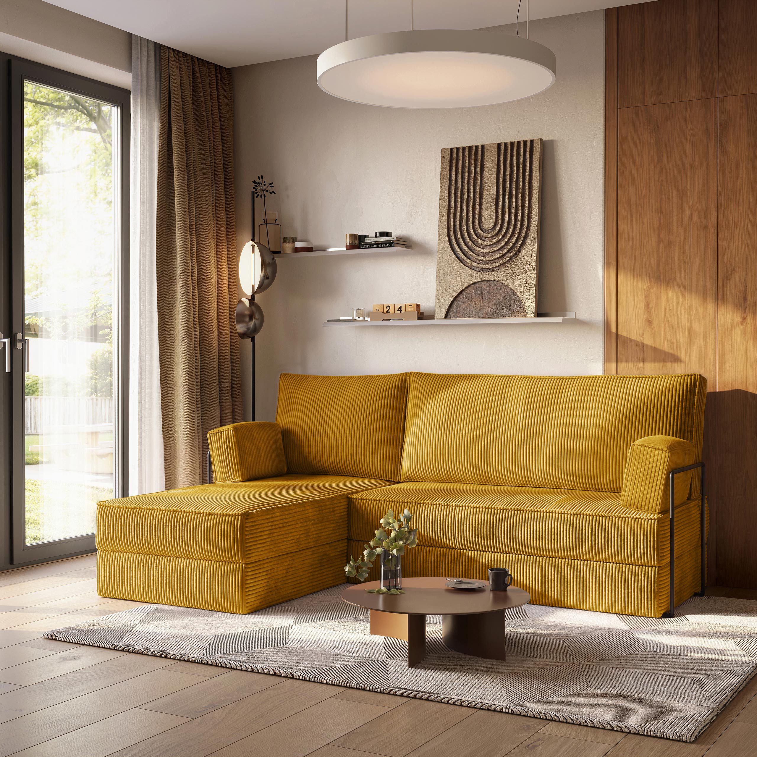 Masseno Ecksofa NOTIA modulares Boneless Sofa mit Schlaffunktion