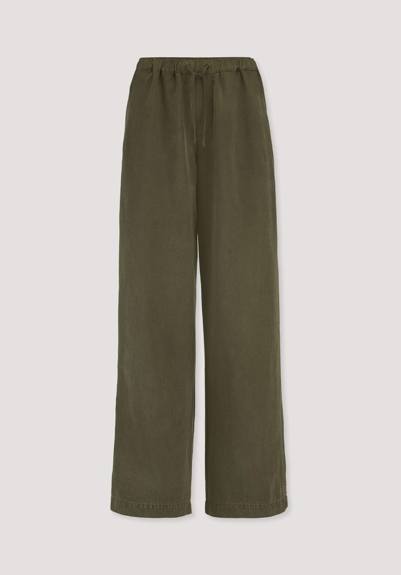 Hessnatur Stoffhose Relaxed aus TENCEL Lyocell mit Leinen (1-tlg)