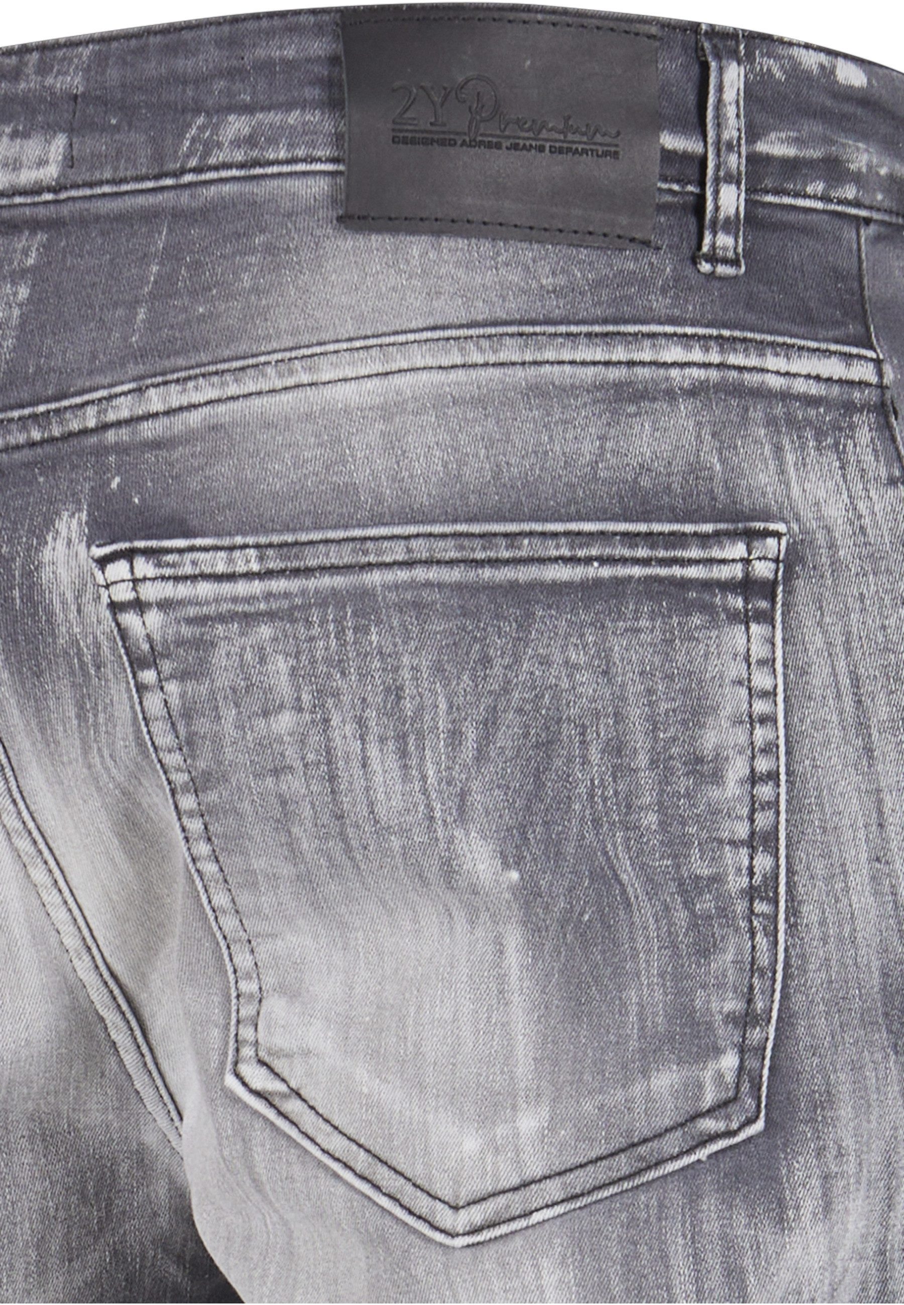 2Y Premium Bequeme Jeans 2Y Premium Herren 2Y Skinny Fit Jeans