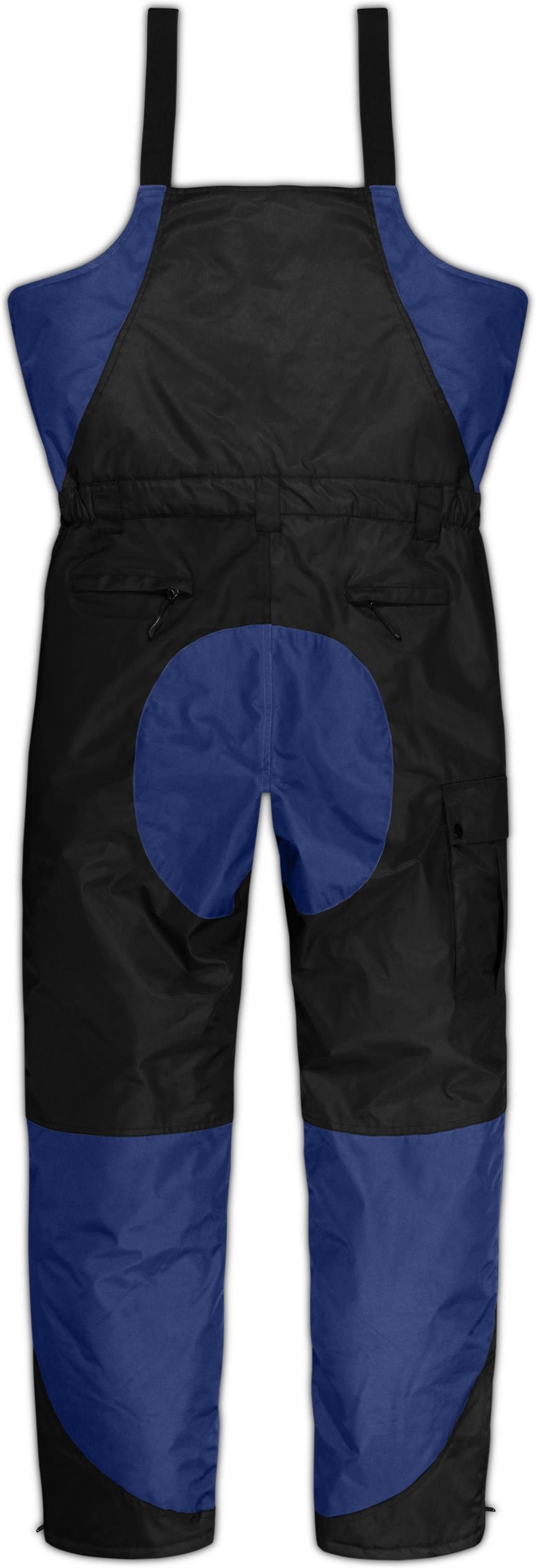 normani Thermohose Herren Thermohose Peak Winterhose Skihose mit Hosenträgern, gefütterte Outdoorhose Latzhose