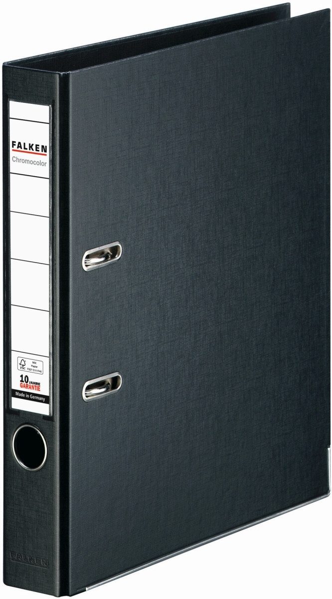 Falken Aktenordner Ordner Chromocolor A4 PP 50mm schwarz