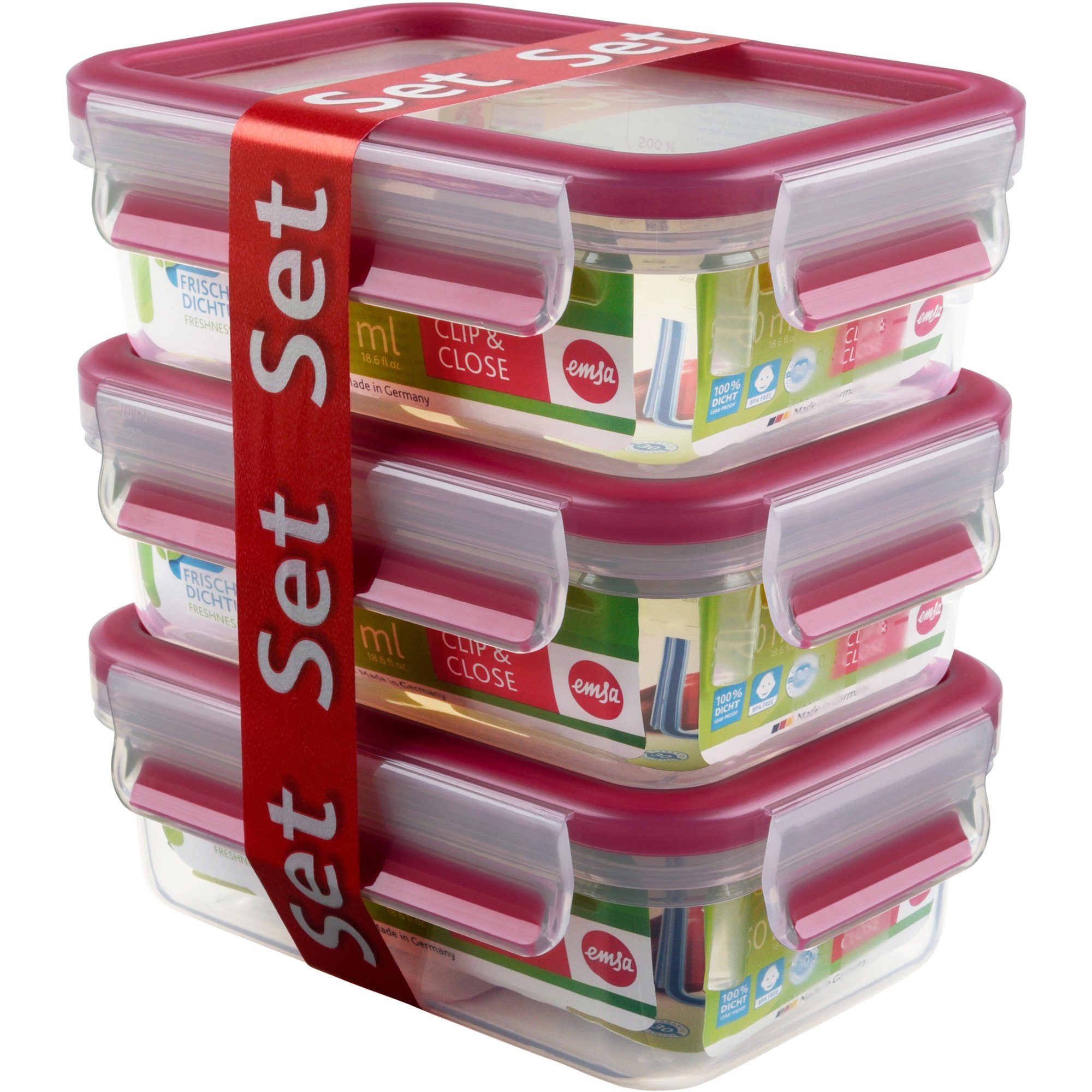 Emsa Lunchbox Emsa CLIP & CLOSE Frischhaltedosen 0,55 Liter