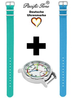 Pacific Time Quarzuhr Set Kinder Armbanduhr First Lernuhr Wechselarmband, Mix und Match Design - Gratis Versand
