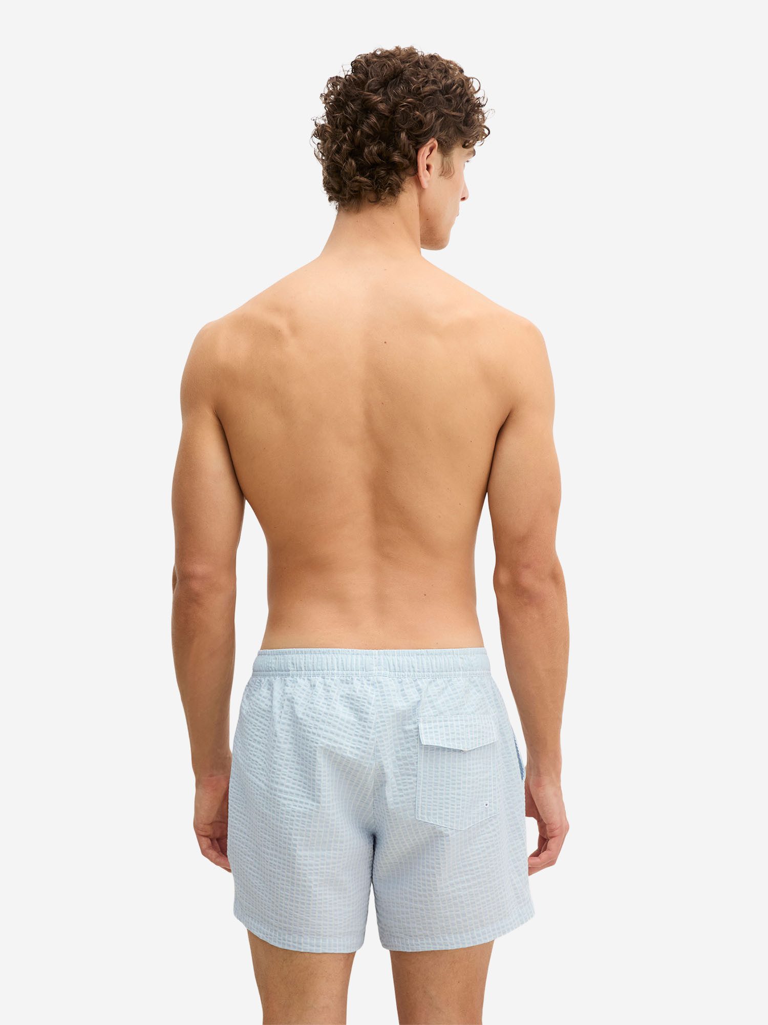 Marc O'Polo Badehose Seersucker Schwimmhose, Schwimmshorts, Badebekleidung