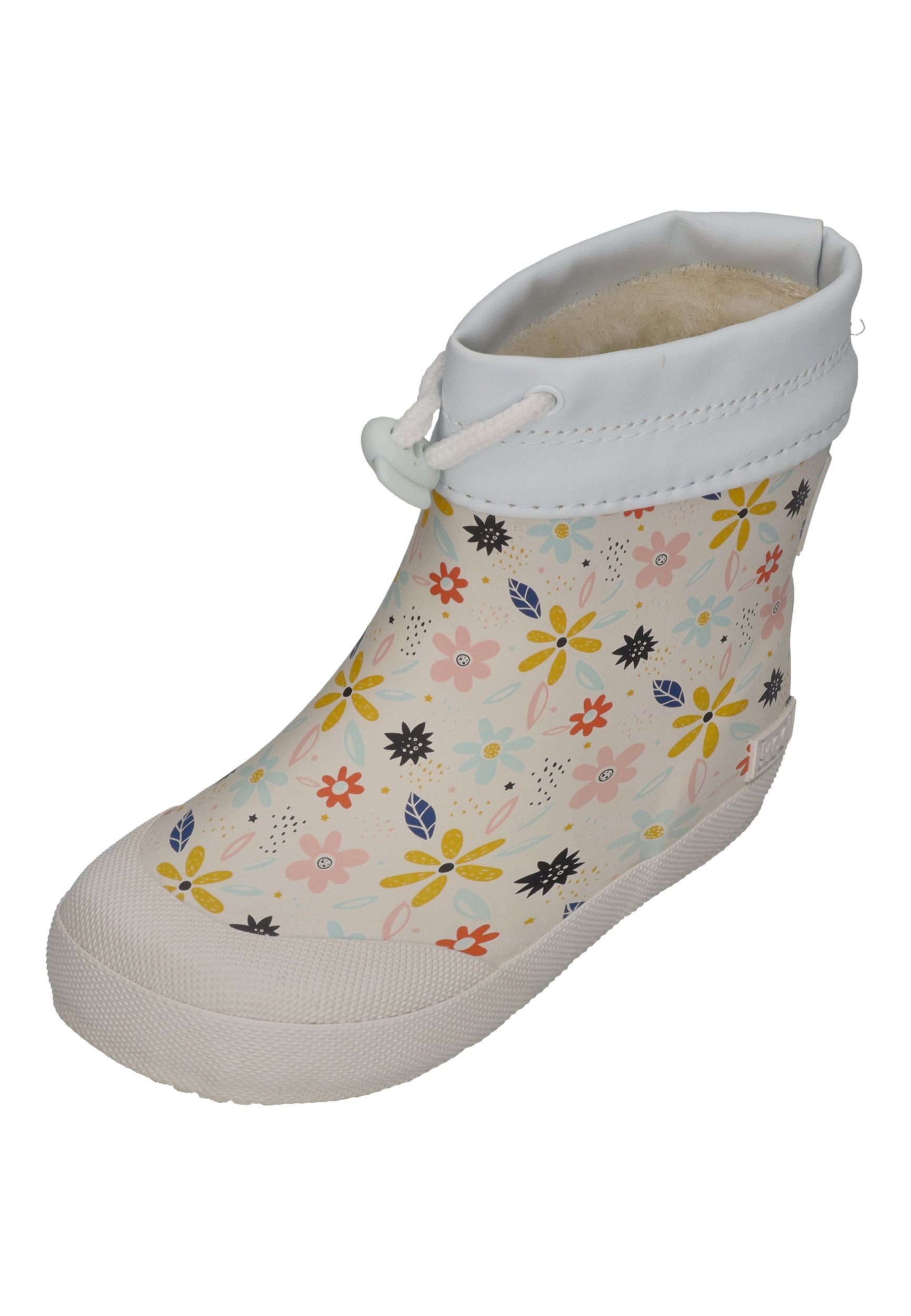 KOEL WIBI PRINT WOOL Barfußschuh flowers white