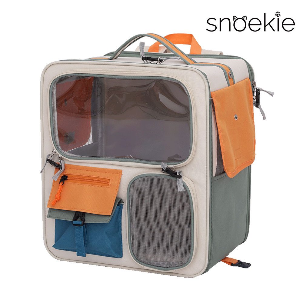 SNOEKIE Tiertransporttasche Snoekie Haustier-Rucksack mit Atemgitter – atmungsaktiv, sicher