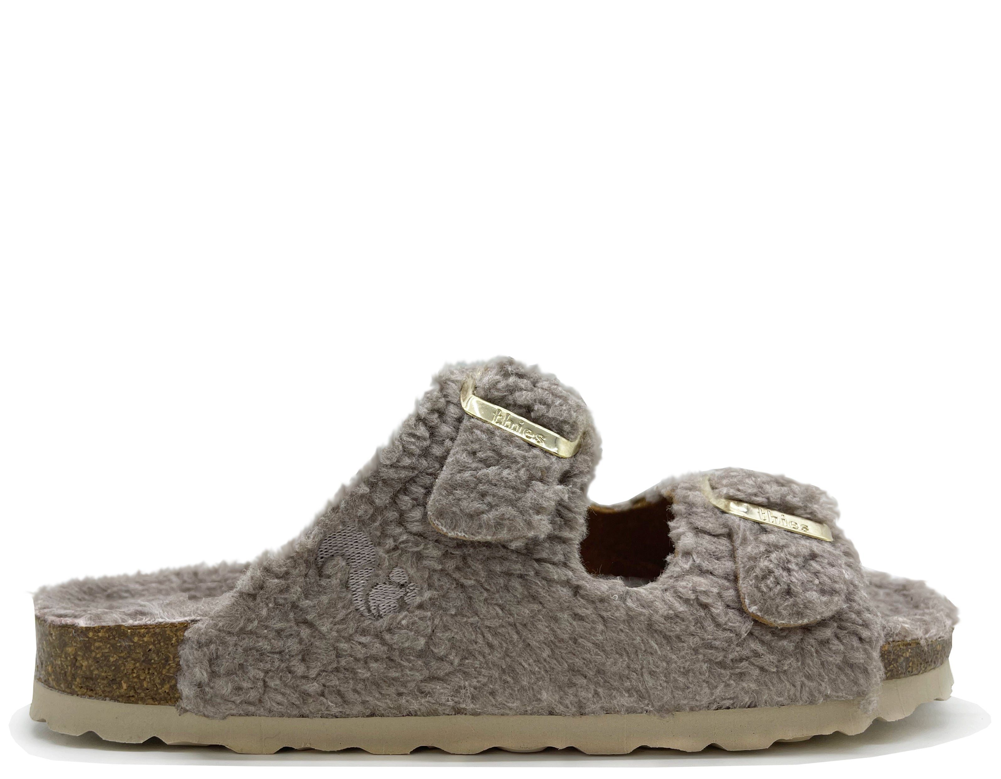 thies 1856 Eco Teddy Sandal Vegan Sandale Taupe