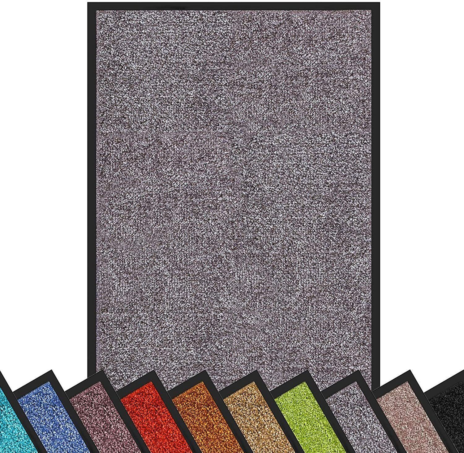Color Your Life Fußmatte Rhine, waschbare & leistungsstarke Fußmatte mit Rutschfester Rückseite, rechteckig, Höhe: 6 mm, Erhältlich in vielen Größen – Bild 2 von 5