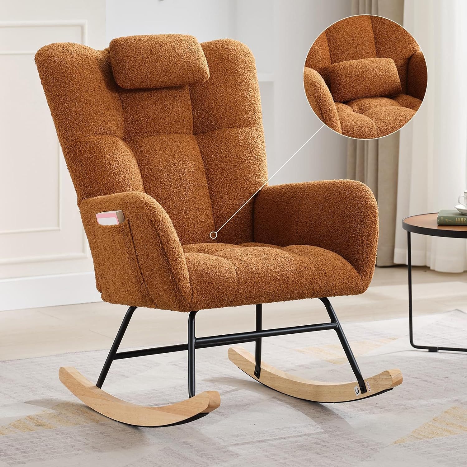 GarveeMore Schaukelstuhl Stillsessel Relaxsessel Schaukelsessel, Mit günstig online kaufen