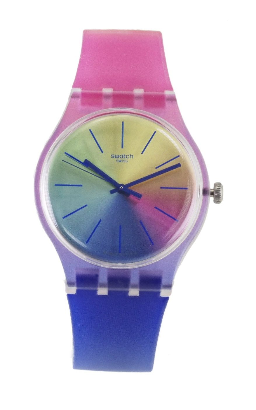 Swatch Quarzuhr Swatch Damen Herren Quarz Uhr SZOK143 Multiboost X38, (Blau)