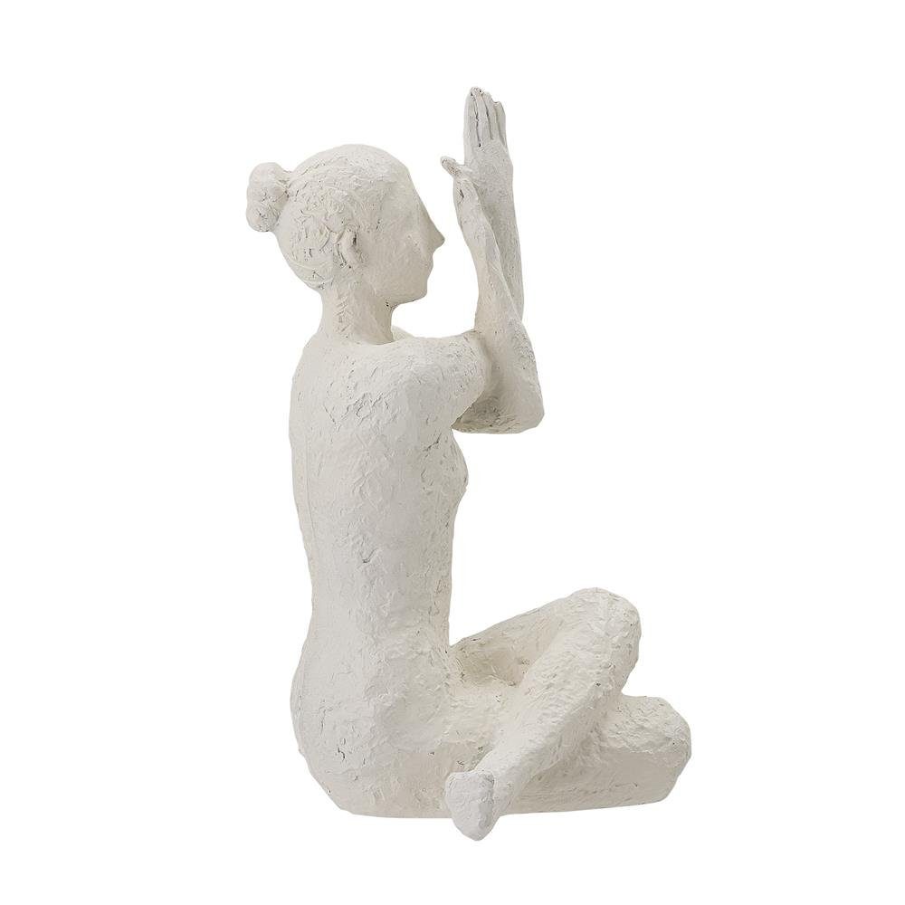 Frauenfigur L17,5 (1 W11 x H23 St., Polyresin Yogafigur Adalina Dekofigur cm), Bloomingville Yoga Mädchen Weiß x