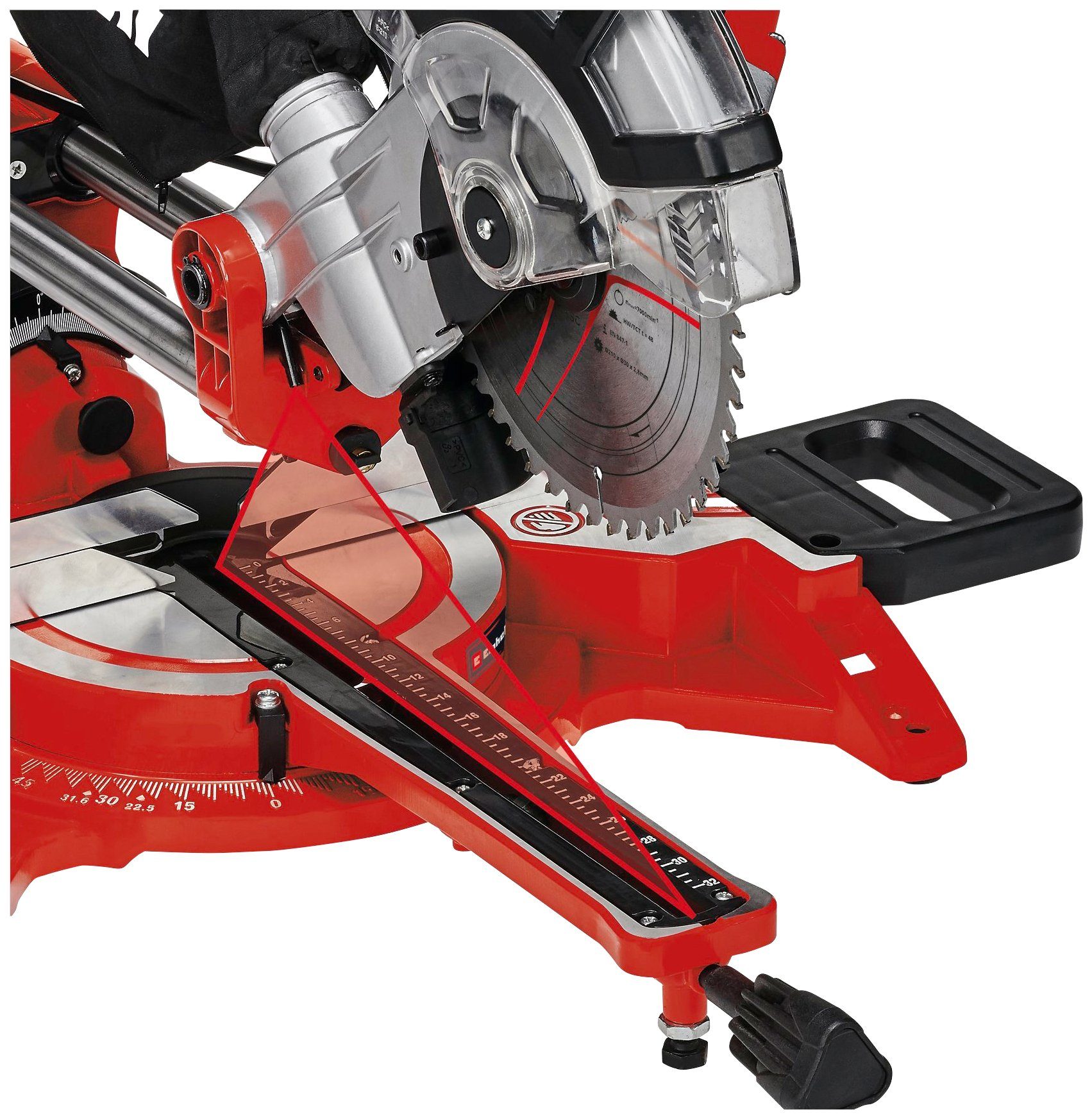 Einhell Zug-, Kapp- und Gehrungssäge 2131/1 1500 W, TC-SM U/min, Präzisions-Sägeblatt 4900 Dual