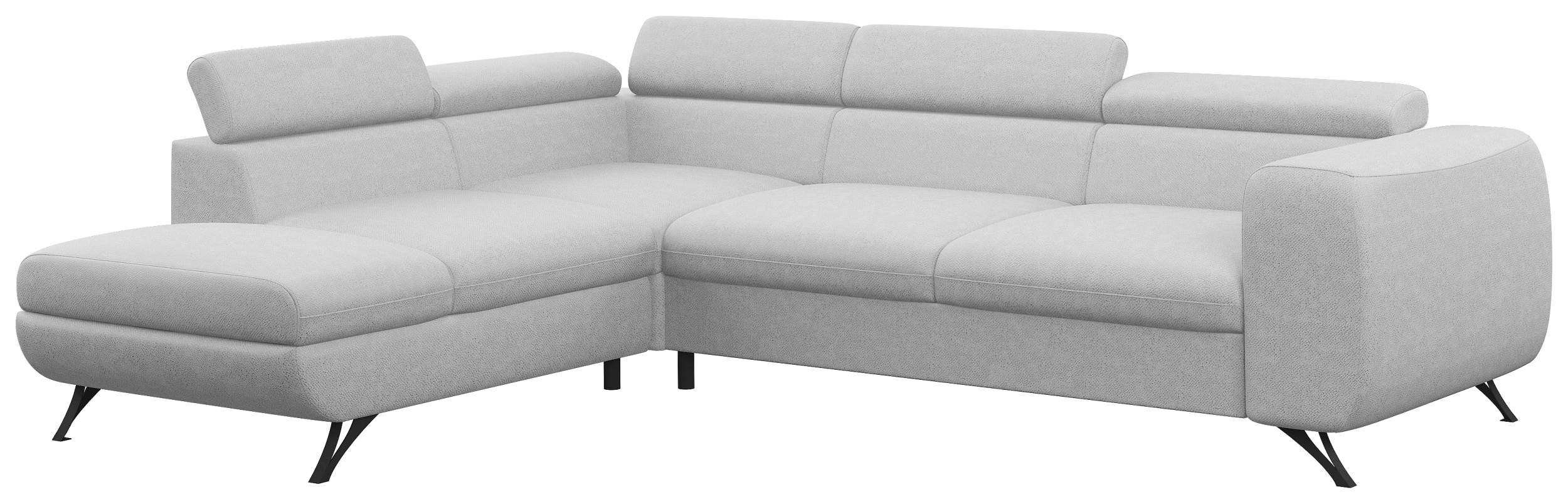 Stylefy Ecksofa Corina, L-Form, stellbar, Bettkasten, Design, mit Relaxfunktion rechts und im frei mane Bettfunktion oder Modern links Eckcouch, Raum bestellbar