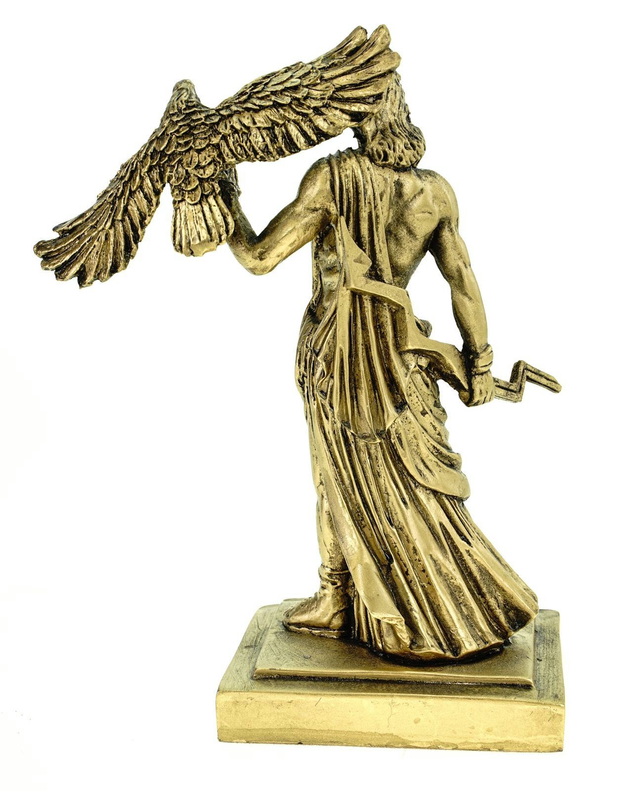 18 der gold cm Dekofigur Gottheit Figur Kremers Alabaster Göttervater Zeus Skulptur Schatzkiste