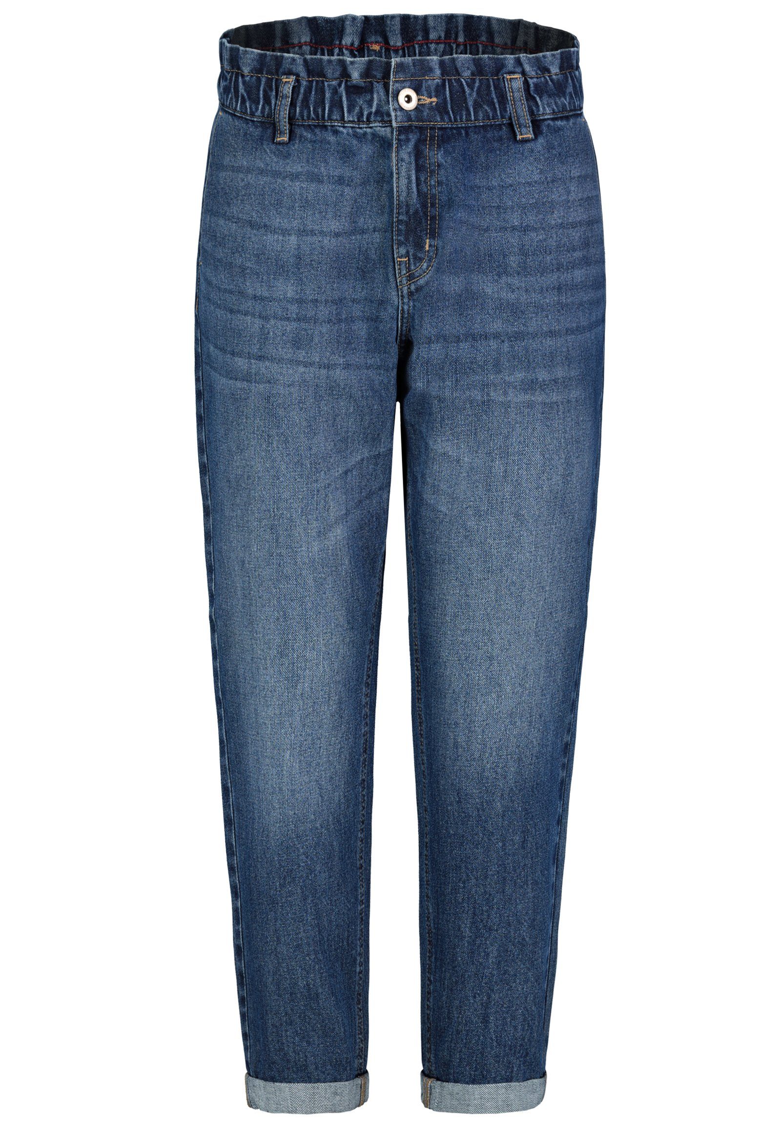 SUBLEVEL High-waist-Jeans Paperbag Denim Jeans middle-blue
