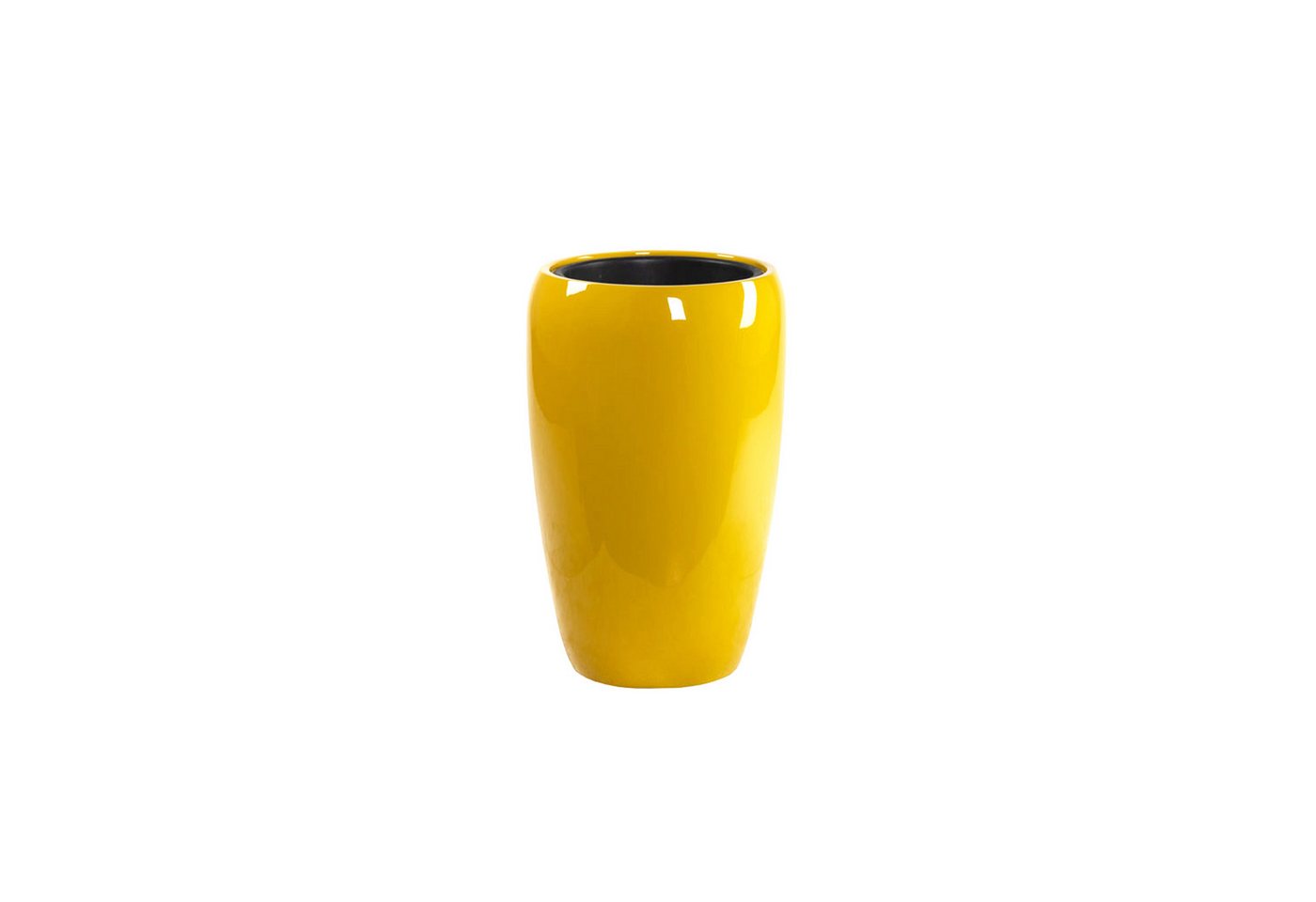 Flingora Bodenvase Cleo, mit Einsatz - Fiberglas - Indoor & Outdoor - Curry - Höhe 51 cm