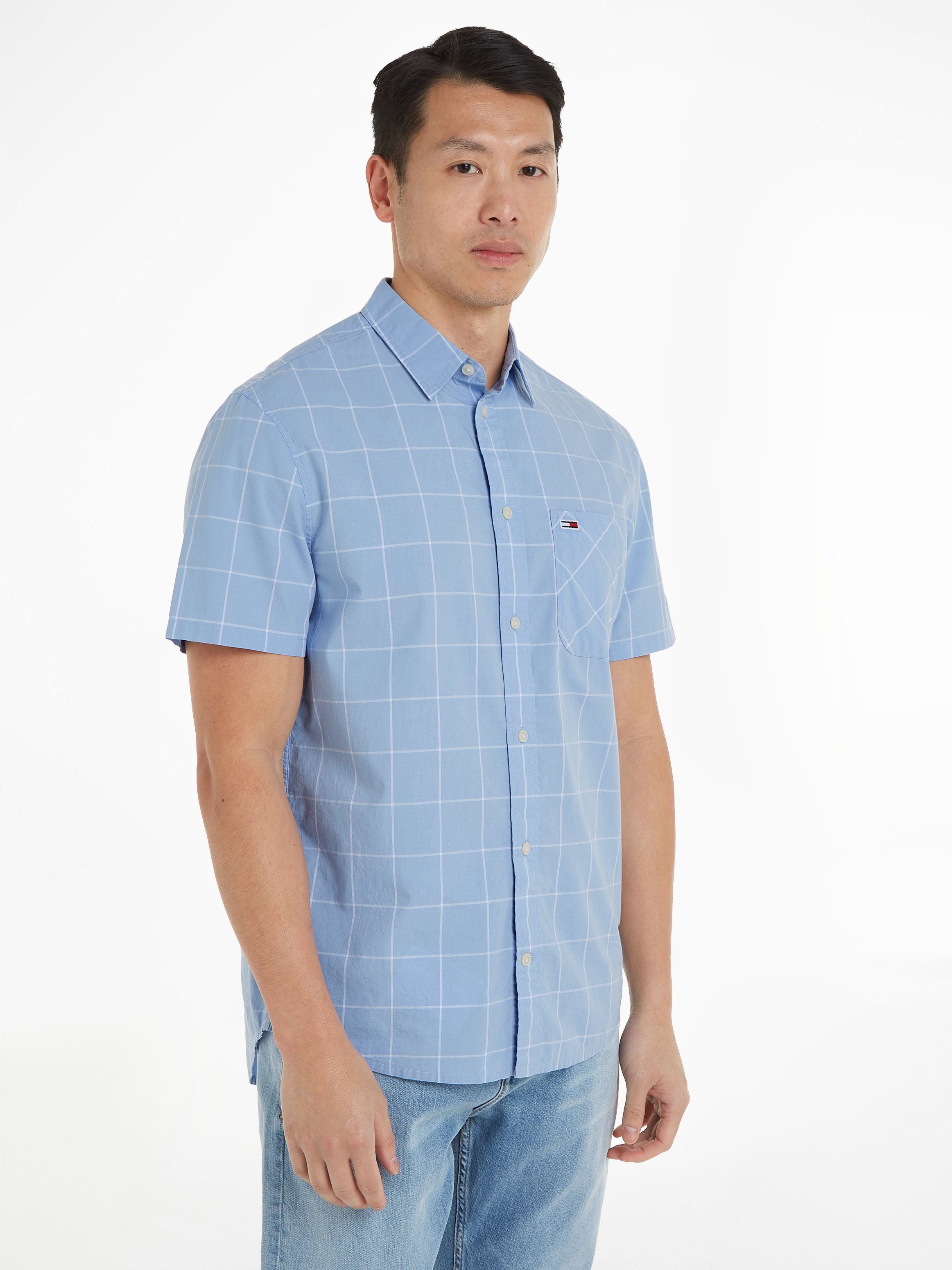 Tommy Jeans Kurzarmhemd TJM REG CHECK POPLIN SS SHIRT