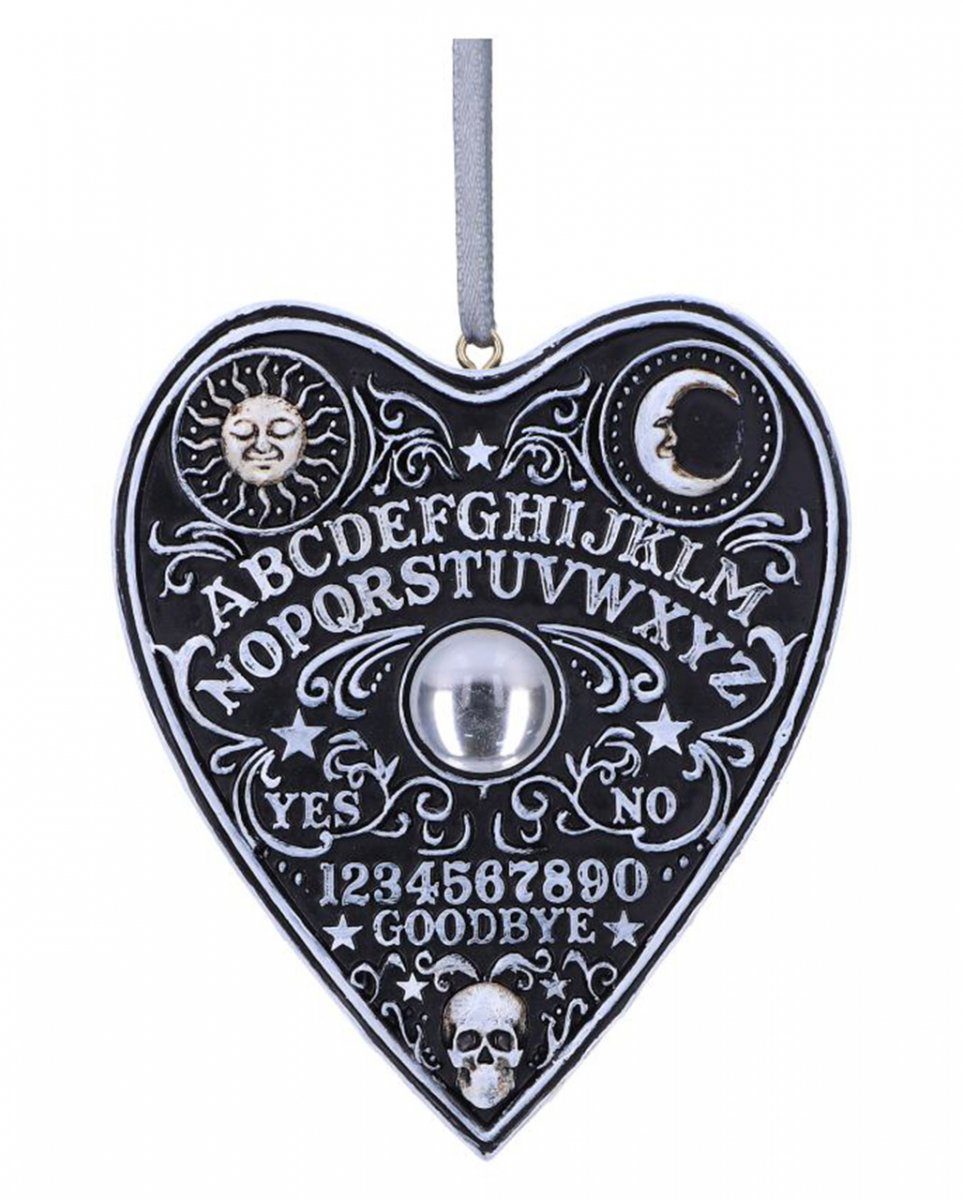 Horror-Shop Dekofigur Spirit Board Planchette als Ornament zum Aufhängen