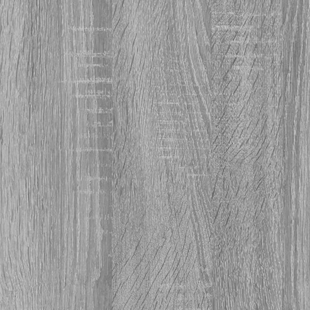 Holzwerkstoff Grau 40x33x100 Sonoma und cm Bücherregal Stahl furnicato