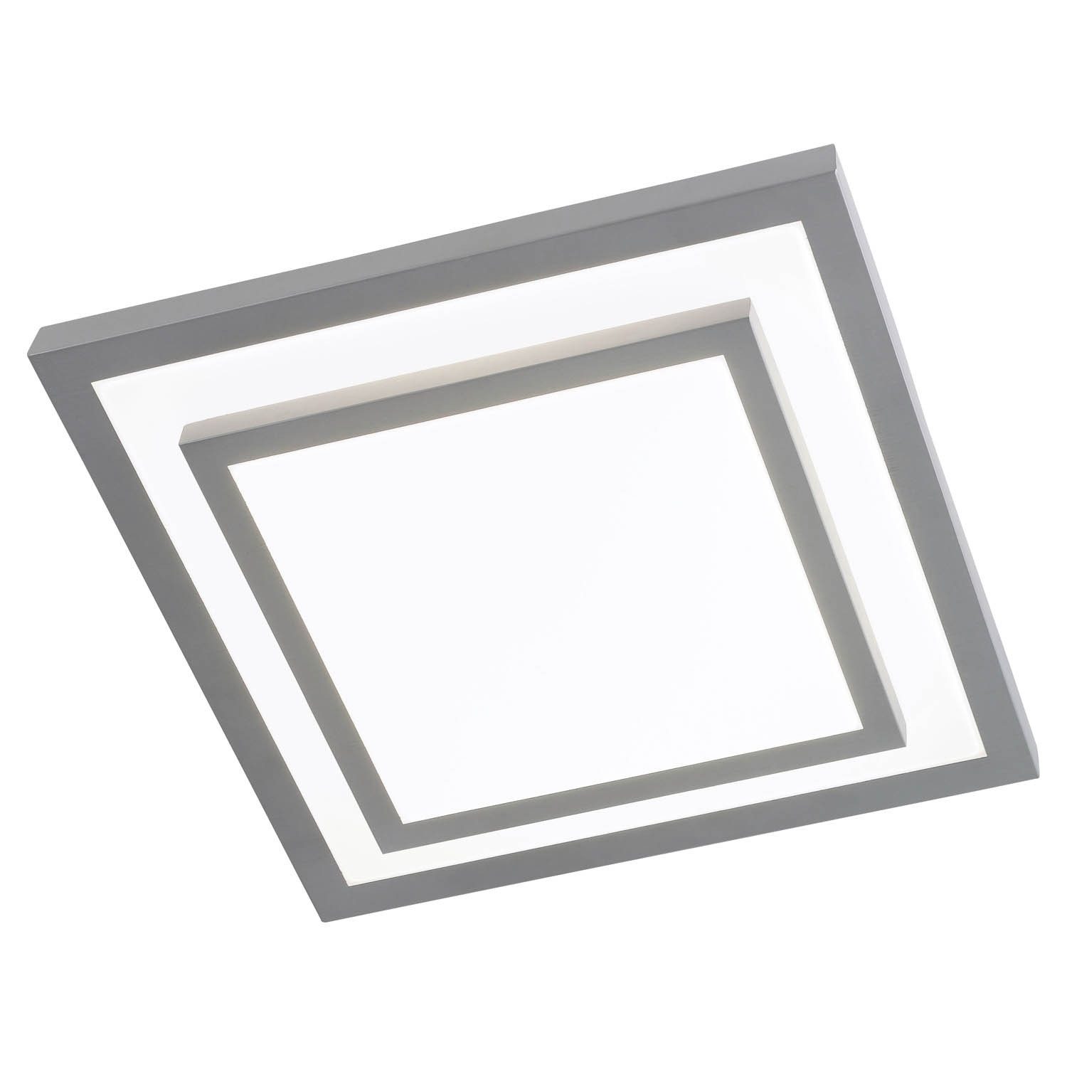 casa NOVA LED Deckenleuchte CLIPPER, 1-flammig, 41 x 41 cm, Grau, Weiß, Anp günstig online kaufen