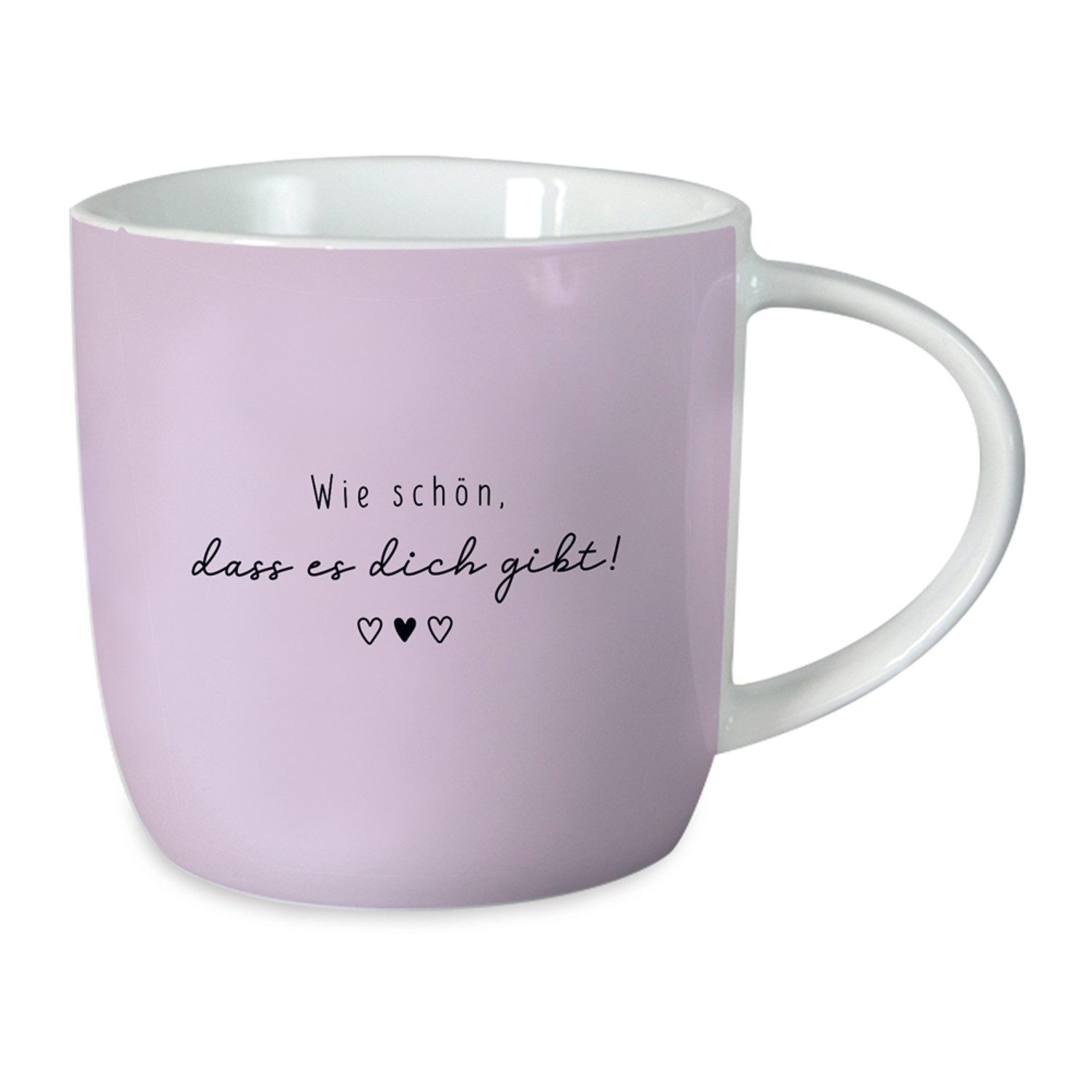 Grafik Werkstatt Tasse Grafik-Werkstatt Gute Laune Tasse, Wie schön, dass es Dich gibt, Porzellan, Geeignet für die Mikrowelle und Spülmaschine