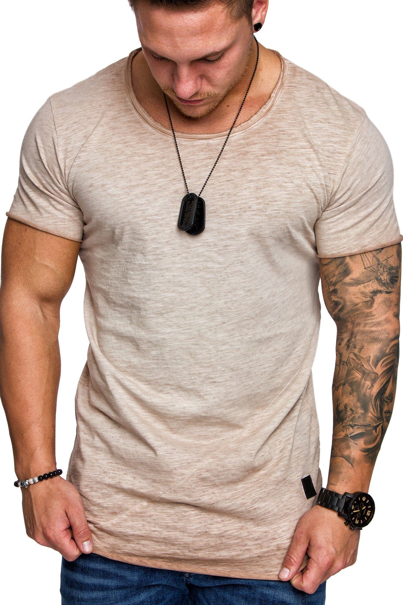 Amaci&Sons T-Shirt TIJUANA Oversize T-Shirt mit Rundhalsausschnitt Herren O günstig online kaufen