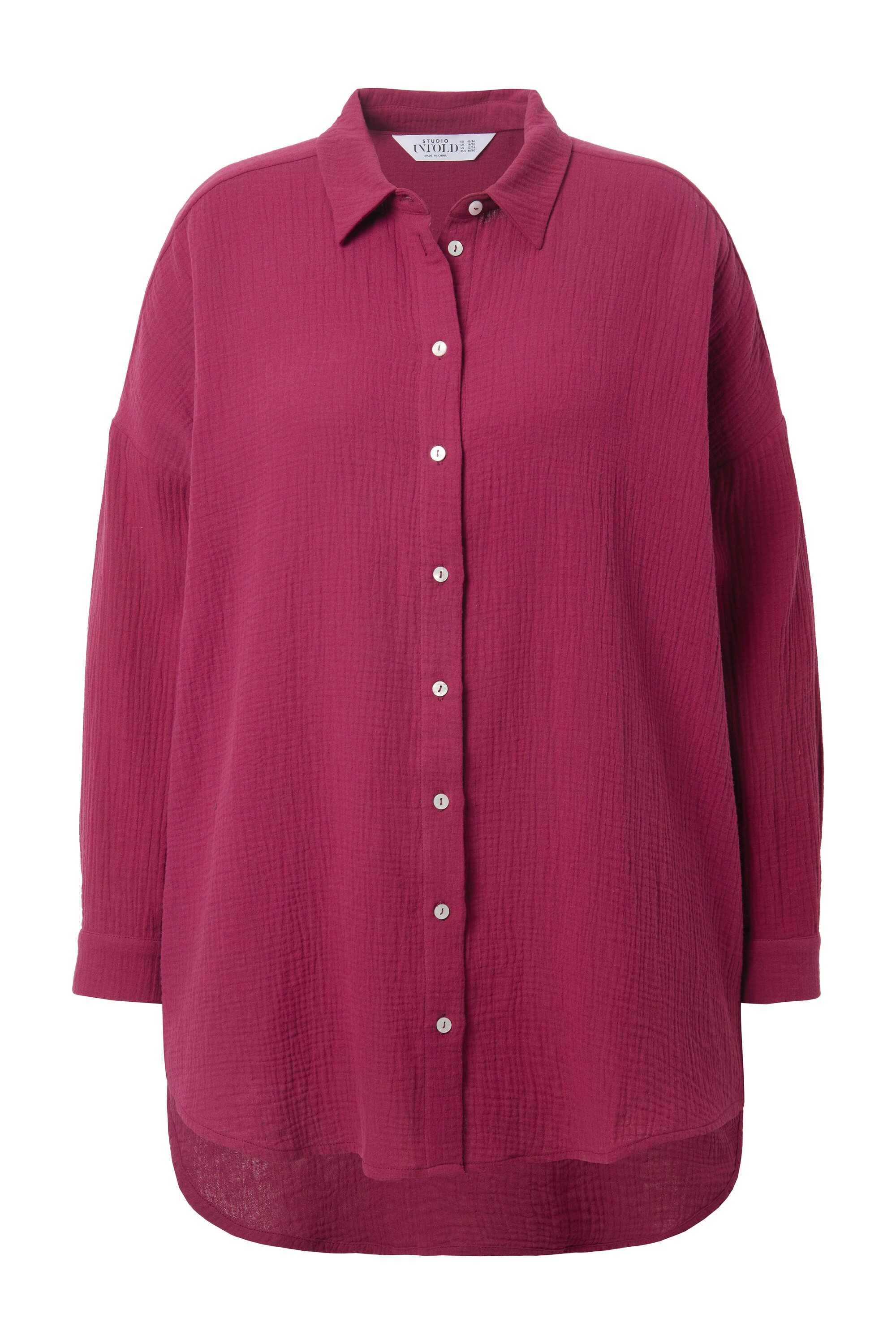 Studio Untold Hemdbluse Musselin Bluse oversized günstig online kaufen