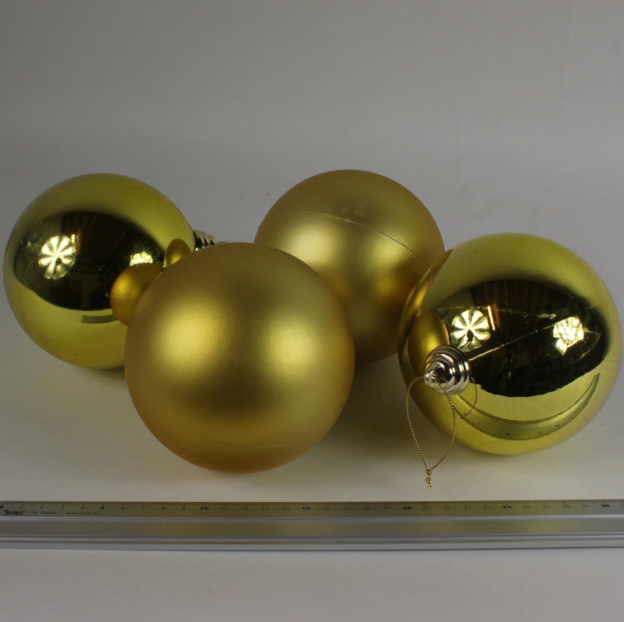 Stück Lucht 4 Lucht gold Kunststoff 12 Weihnachtsbaumkugel Weihnachtskugeln cm von