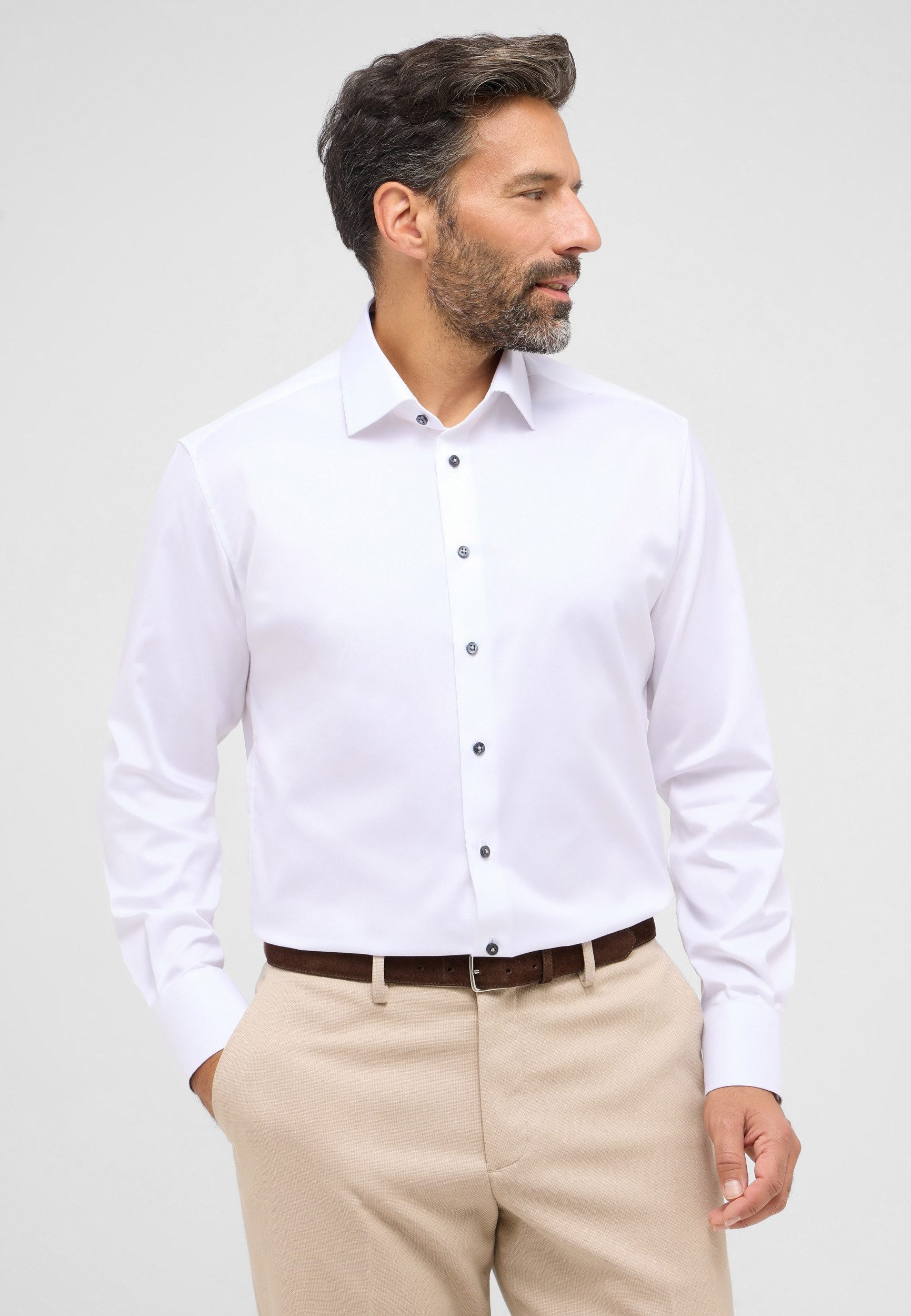 Eterna Businesshemd – Twill Langarm Businesshemd in Modern Fit