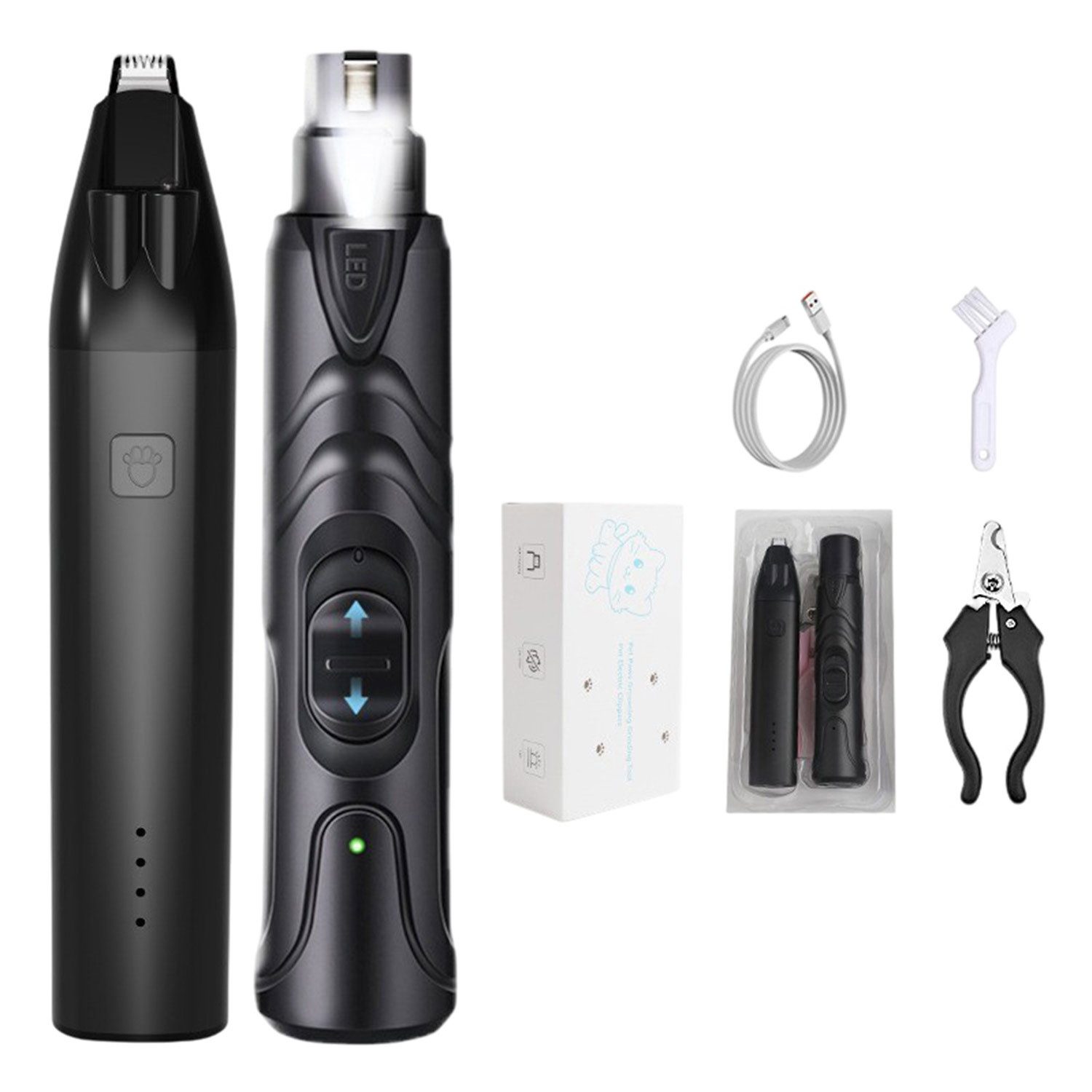 Refttenw Hundeschermaschine Pfotentrimmer und Krallenschleifer für Hunde Ka günstig online kaufen