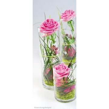 matches21 HOME & HOBBY Blumentopf Vase Glas Glasvase Blumenvase Zylinder hoch rund 15 cm (1 St)
