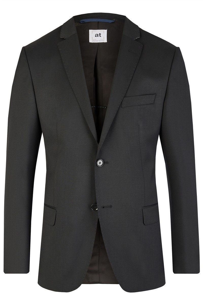 Atelier Torino Sakko Atelier-Torino MIX&MATCH Herren Anzug-Sakko Modern-Fit Schwarz