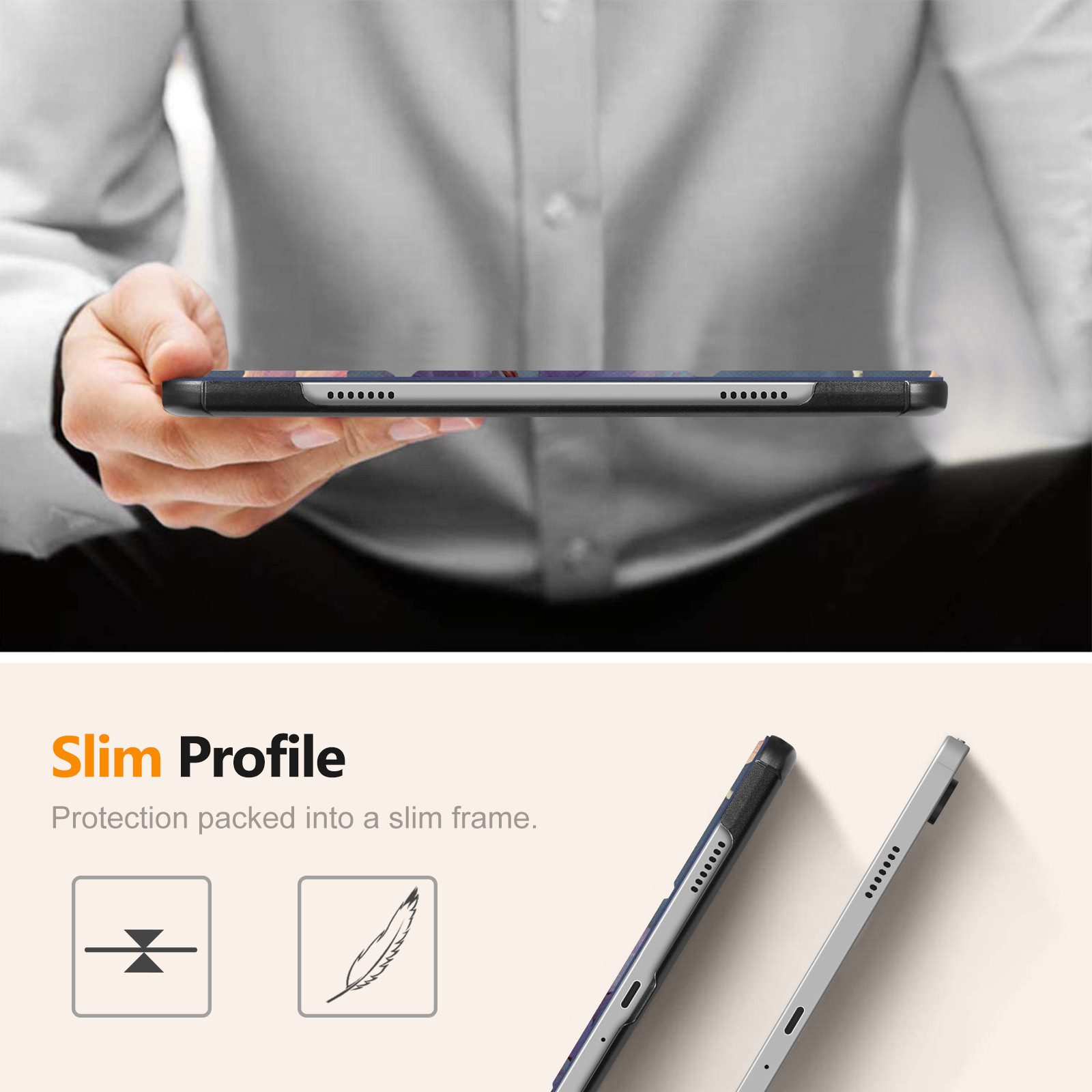 Fintie Tablet-Hülle für Samsung Galaxy Tab A11+ /A9+ Plus 11 Zoll (2025/2023) 11 Zoll, Dünne Kunstleder Case für Tab A11+/A9+ SM-X230/X236B/X210/X216/X218 – Bild 4 von 5