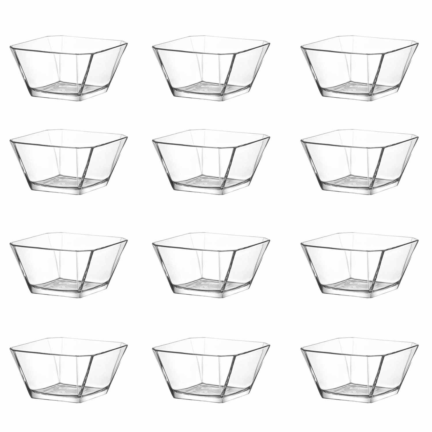 LAV Schale Glasschalen Set 12 teilig Dessertschale, Schüssel Vorspeise Glas 300ml, Glas, (12-tlg), kältebeständig und geeignet für Mikrowelle, Spülmaschine