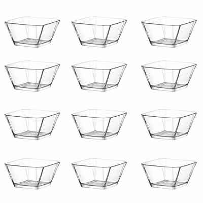 LAV Schale Glasschalen Set 12 teilig Dessertschale, Schüssel Vorspeise Glas 300ml, Glas, (12-tlg), kältebeständig und geeignet für Mikrowelle, Spülmaschine
