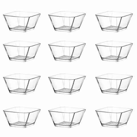 LAV Schale Glasschalen Set 12 teilig Dessertschale, Schüssel Vorspeise Glas 300ml, Glas, (12-tlg), kältebeständig und geeignet für Mikrowelle, Spülmaschine