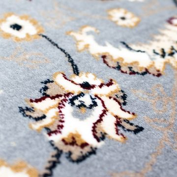 Teppich Orientalischer Teppich mit Verzierungen in creme grau, TeppichHome24, rechteckig, Höhe: 15 mm